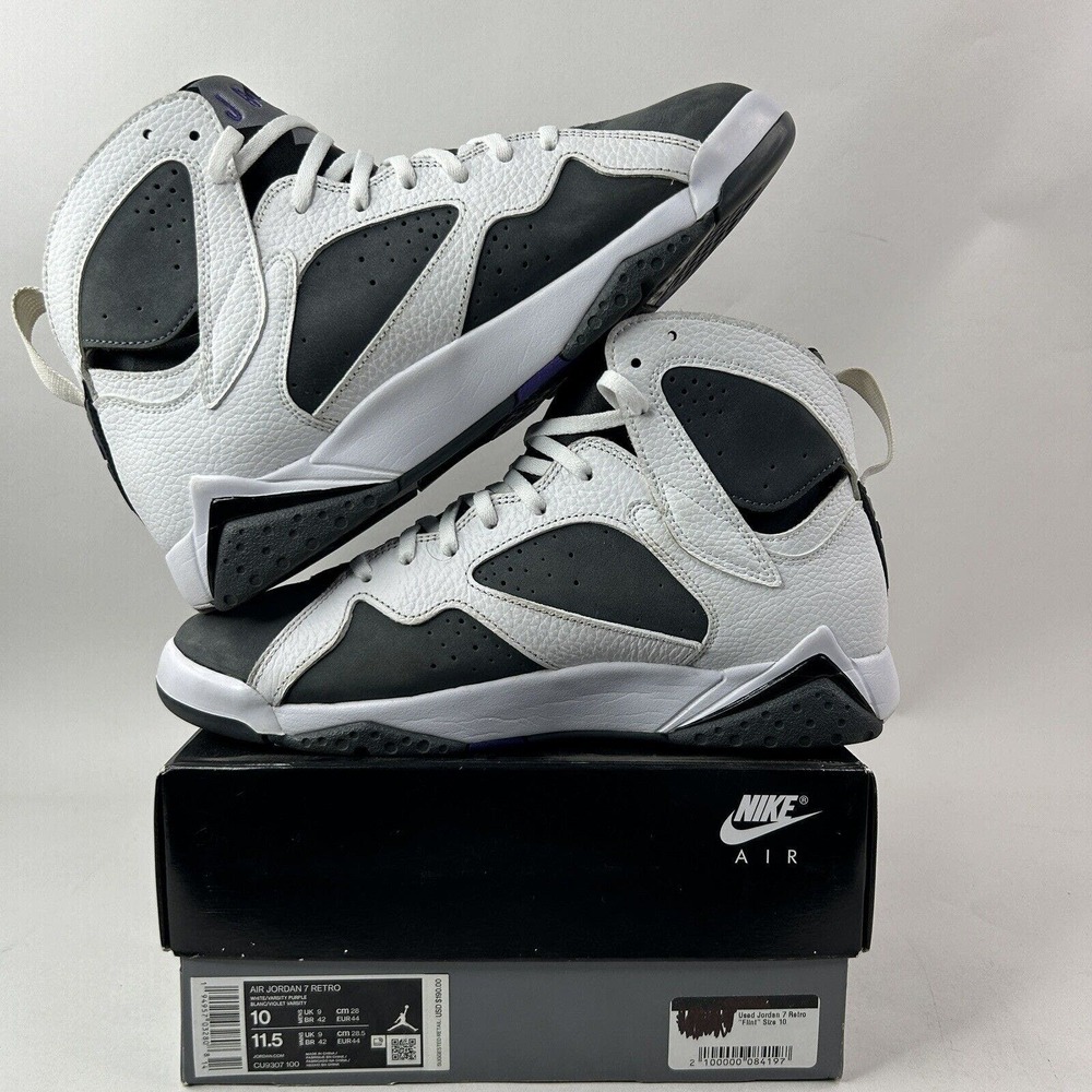 Nike Shoes Air Jordan 7 Retro “Flint/White Grey” 2021 - Picture 3 of 8
